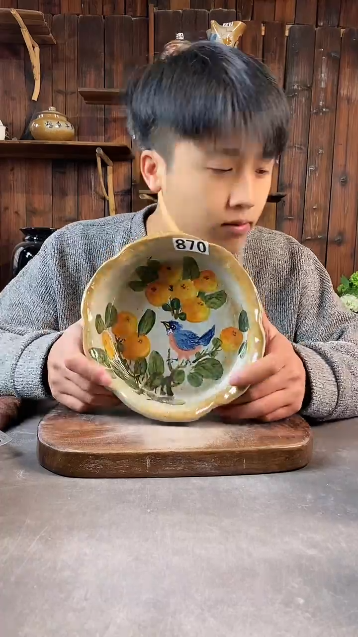 碗870，手工手绘，超值陶瓷