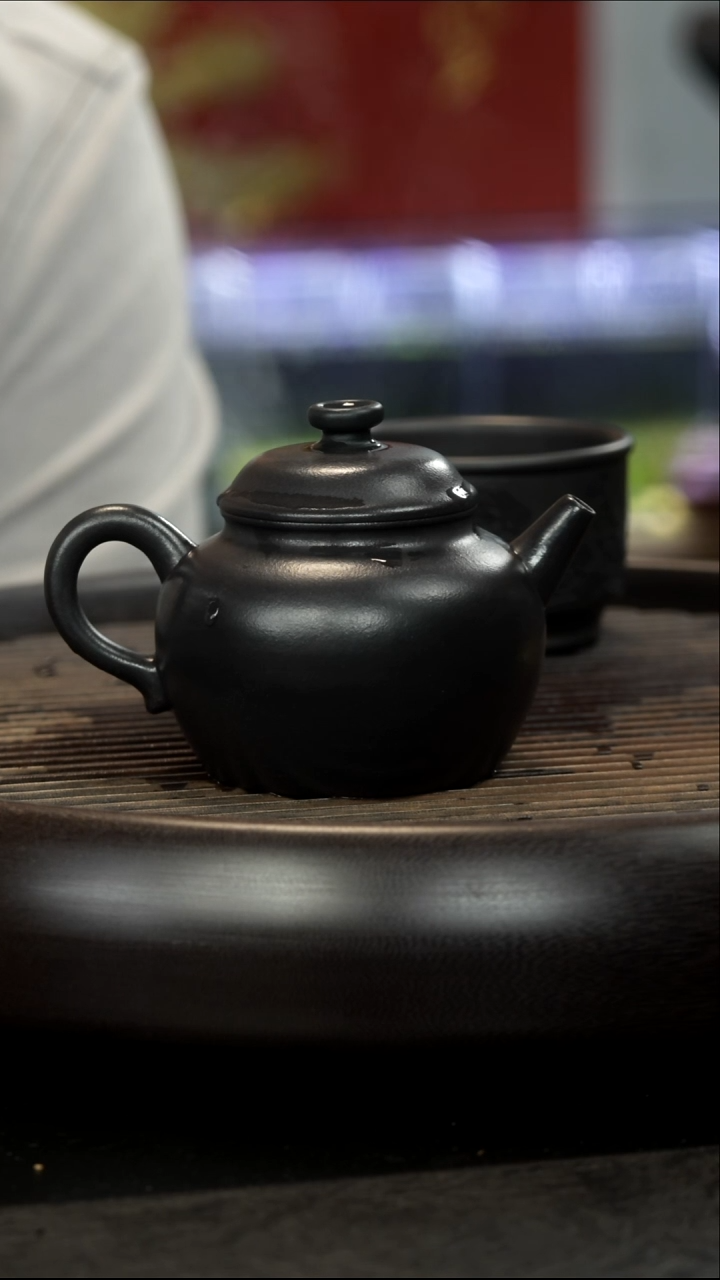 茶壶紫砂阎记秘本系列 大彬圈钮壶