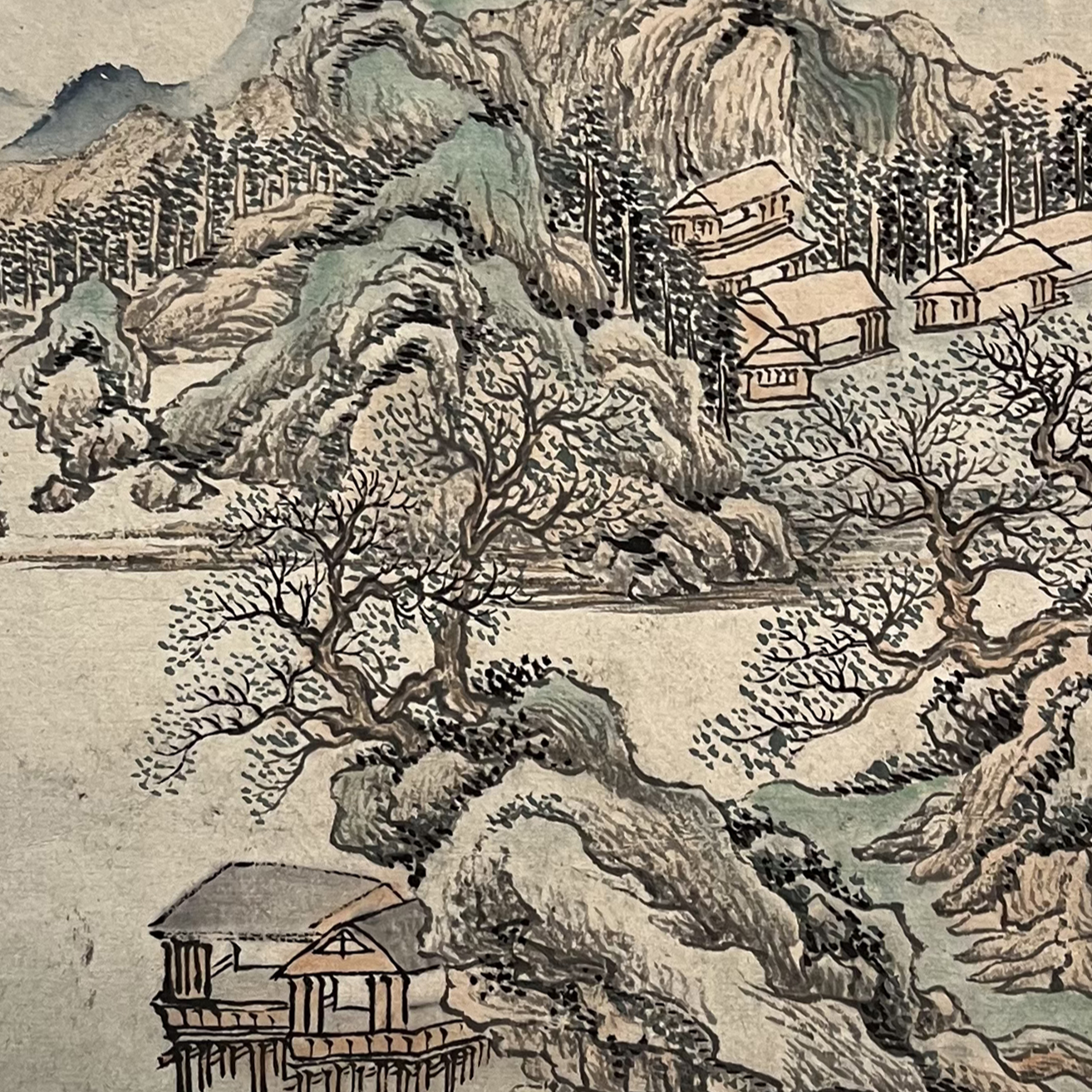 【辽拍】V240226-4-06《山水》（0.4平尺）纸本镜片 lj1212