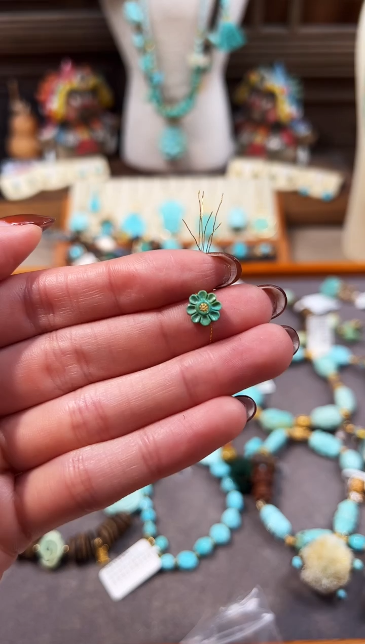 未镶嵌绿松石配饰小雏菊