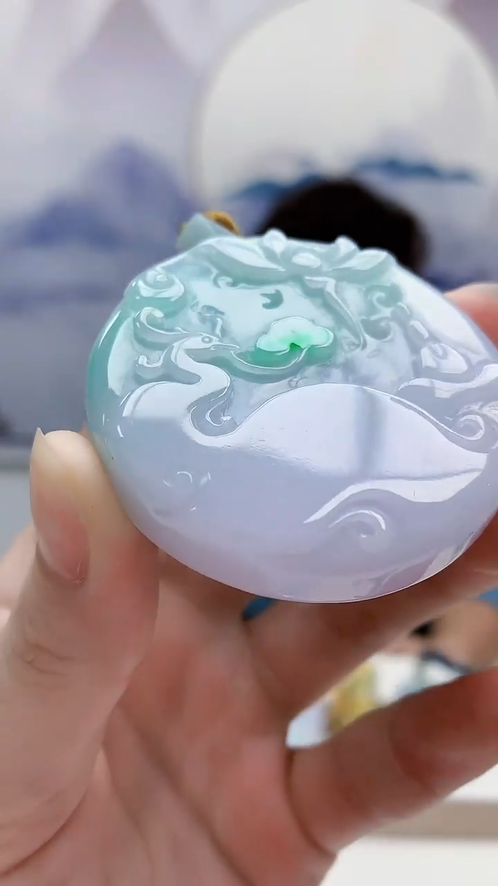 未镶嵌定制翡翠5175ry-毛货挂件55