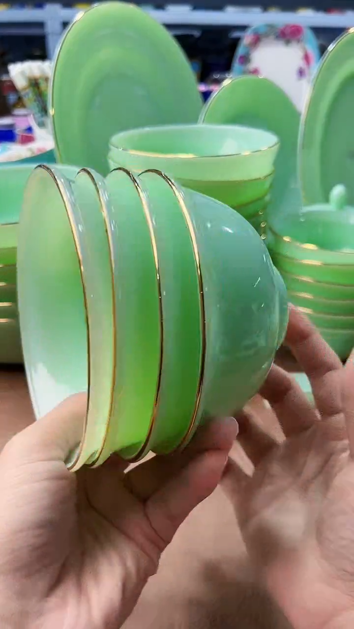 玉瓷4.5英寸饭碗4个景德镇餐具