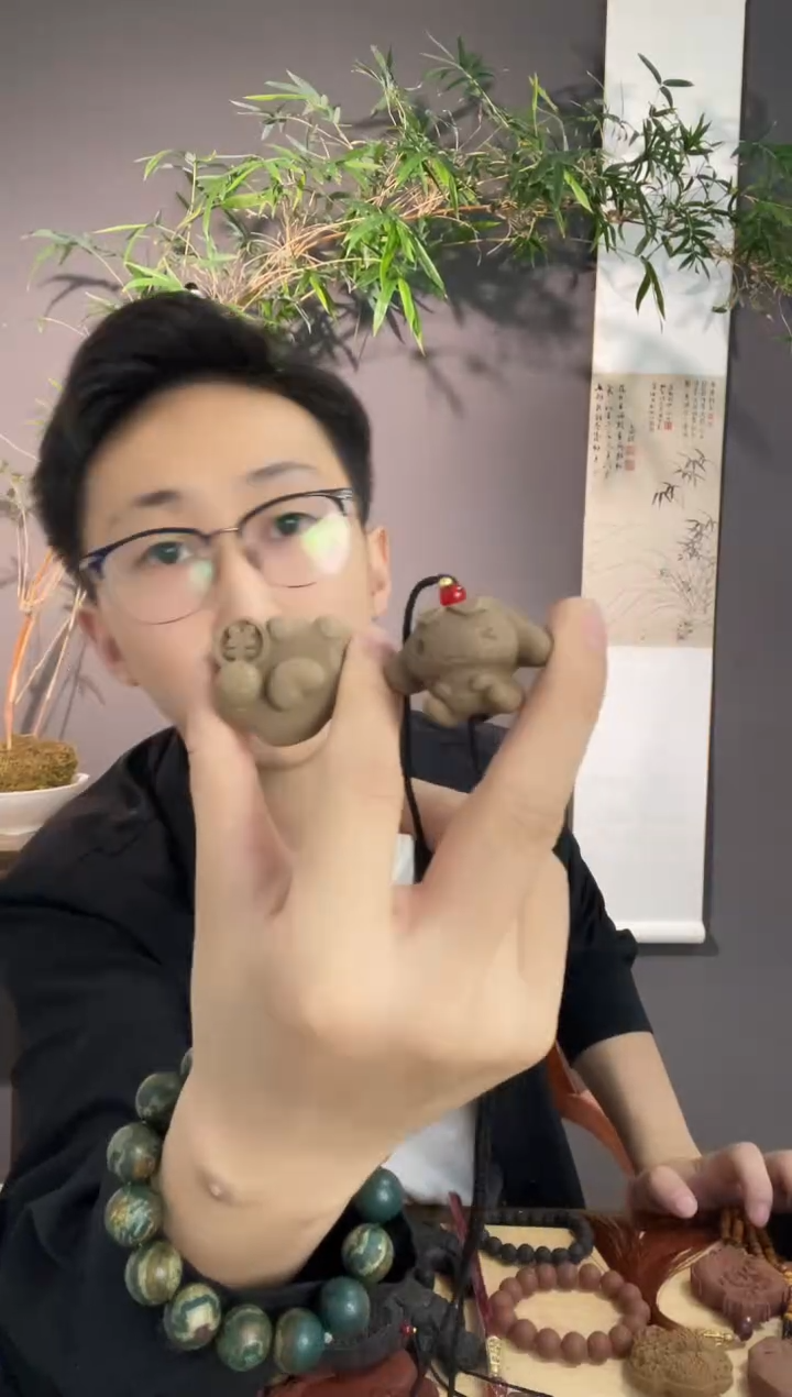 泥塑花香大四合一对
