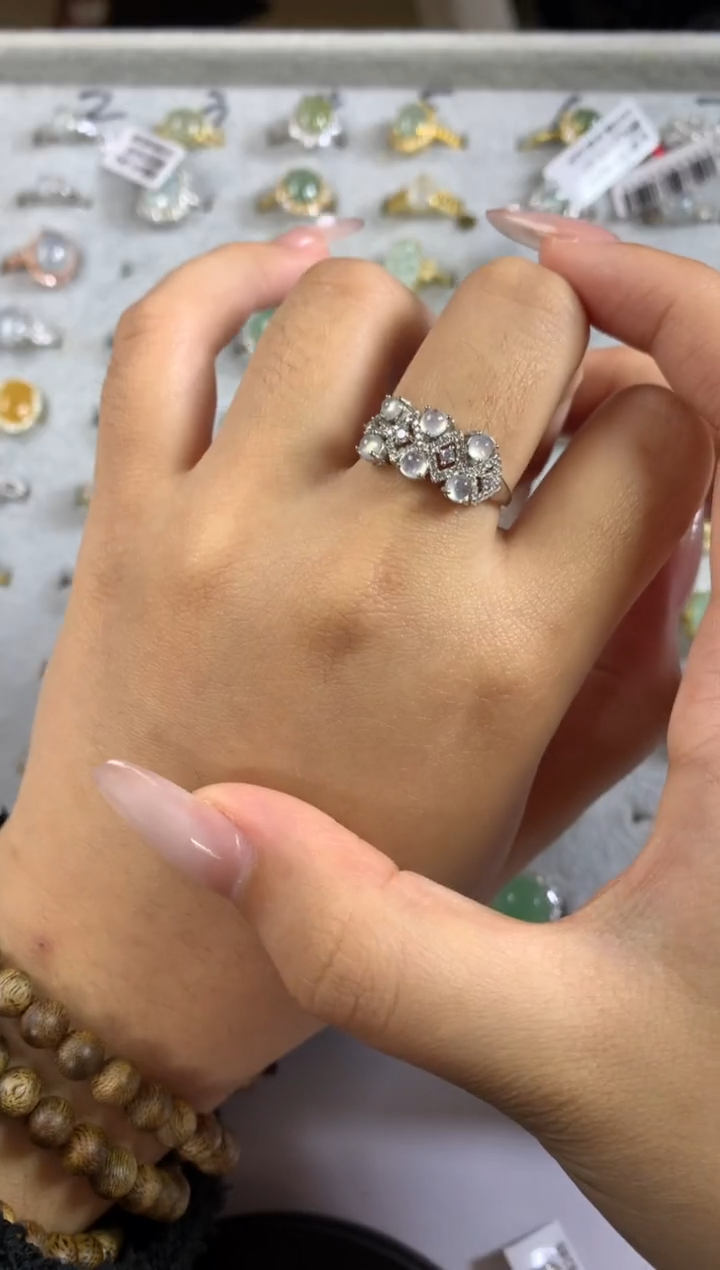 银S925镶嵌戒指翡翠34