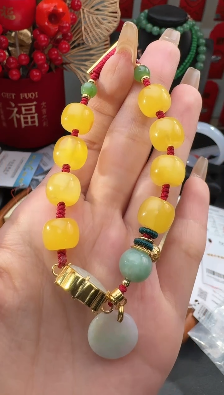 【闪购商品】蜜蜡颈饰未镶嵌手串