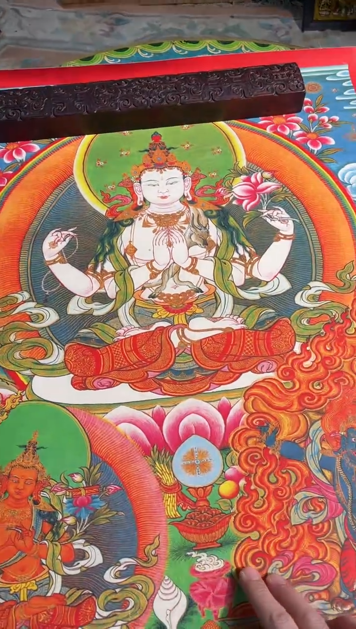 卷轴画路路的唐卡tk160