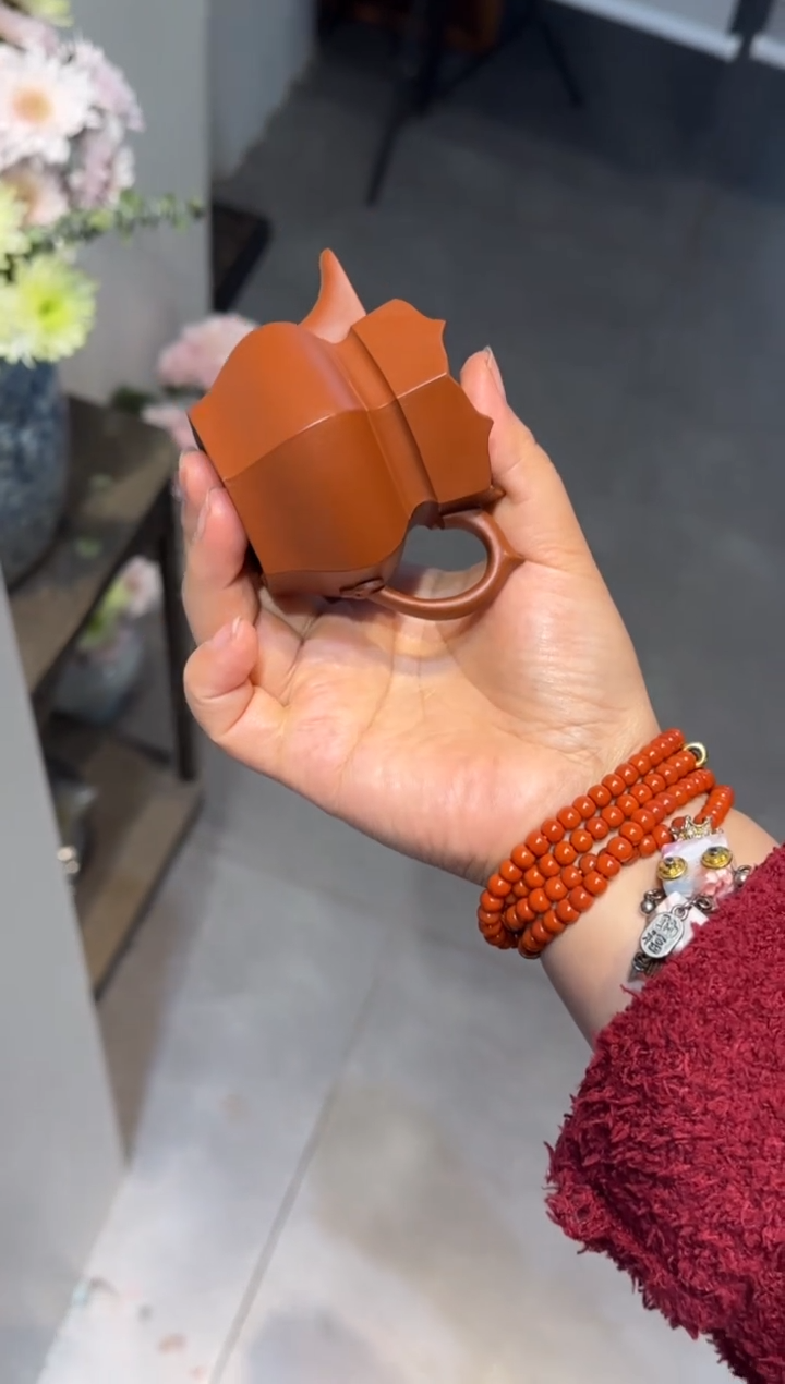 茶壶紫砂悟*空朱泥小僧帽 90ml