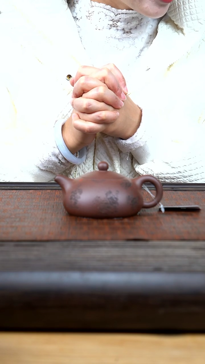 【闪购商品】紫砂茶壶st 紫泥 金玉满堂