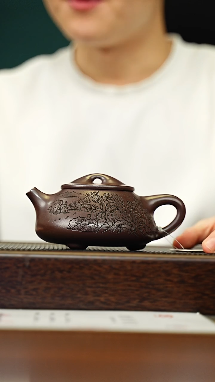 茶壶紫砂宜兴原矿 手工 紫砂壶容量280CC