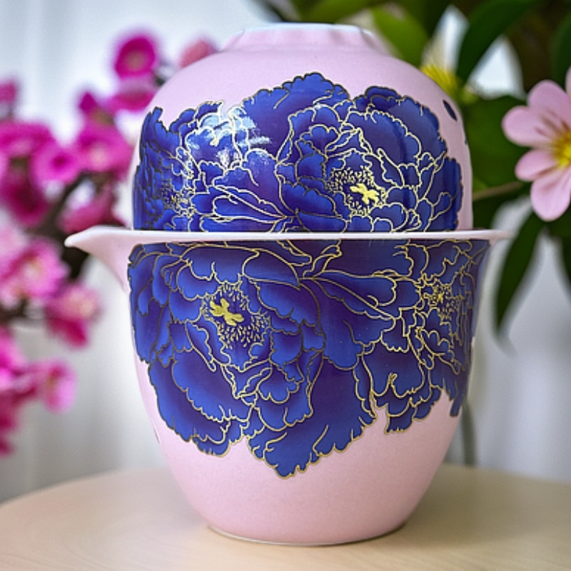 粉色变色牡丹旅行套-ZH675