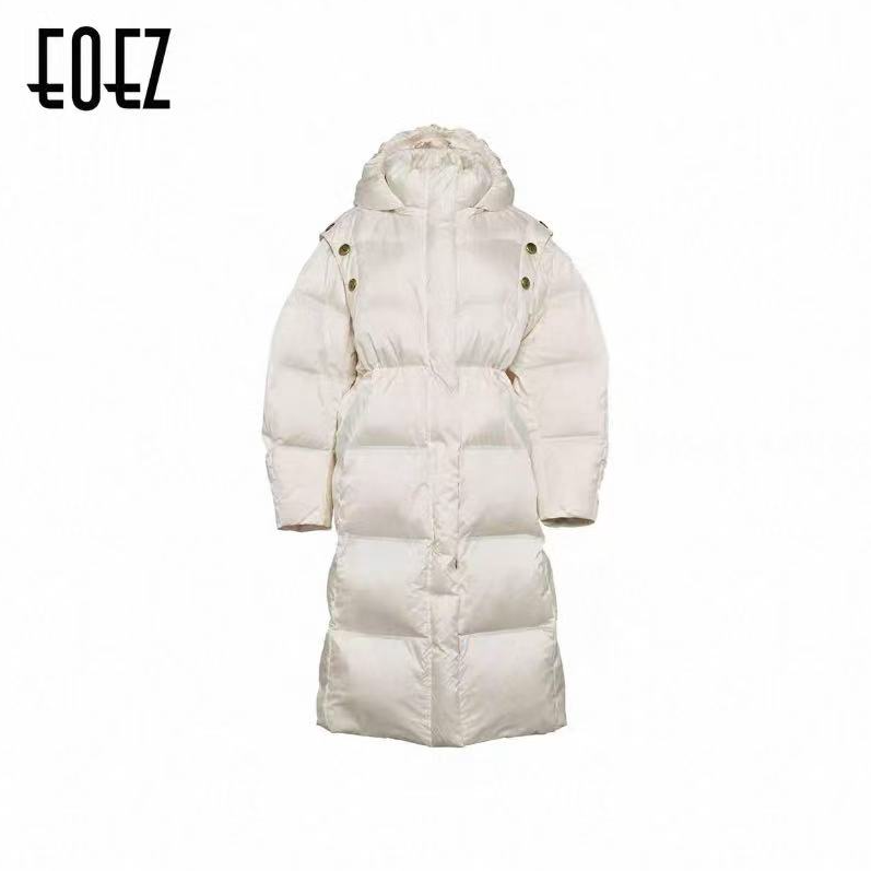 EOEZ 设计师品牌 25年新款 大气长款过膝鹅绒服百搭时尚简约