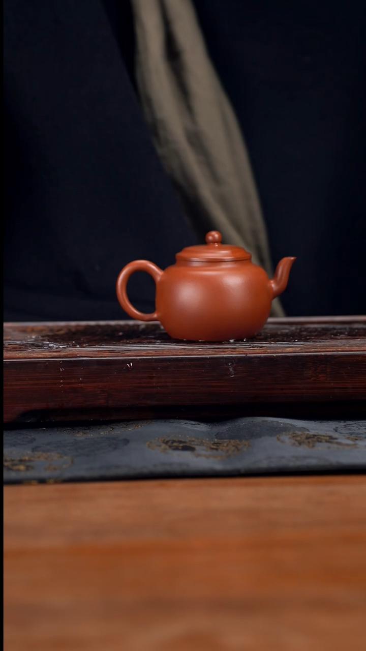 【闪购商品】紫砂茶壶150cc黄龙山原矿朱泥笠帽宫灯21