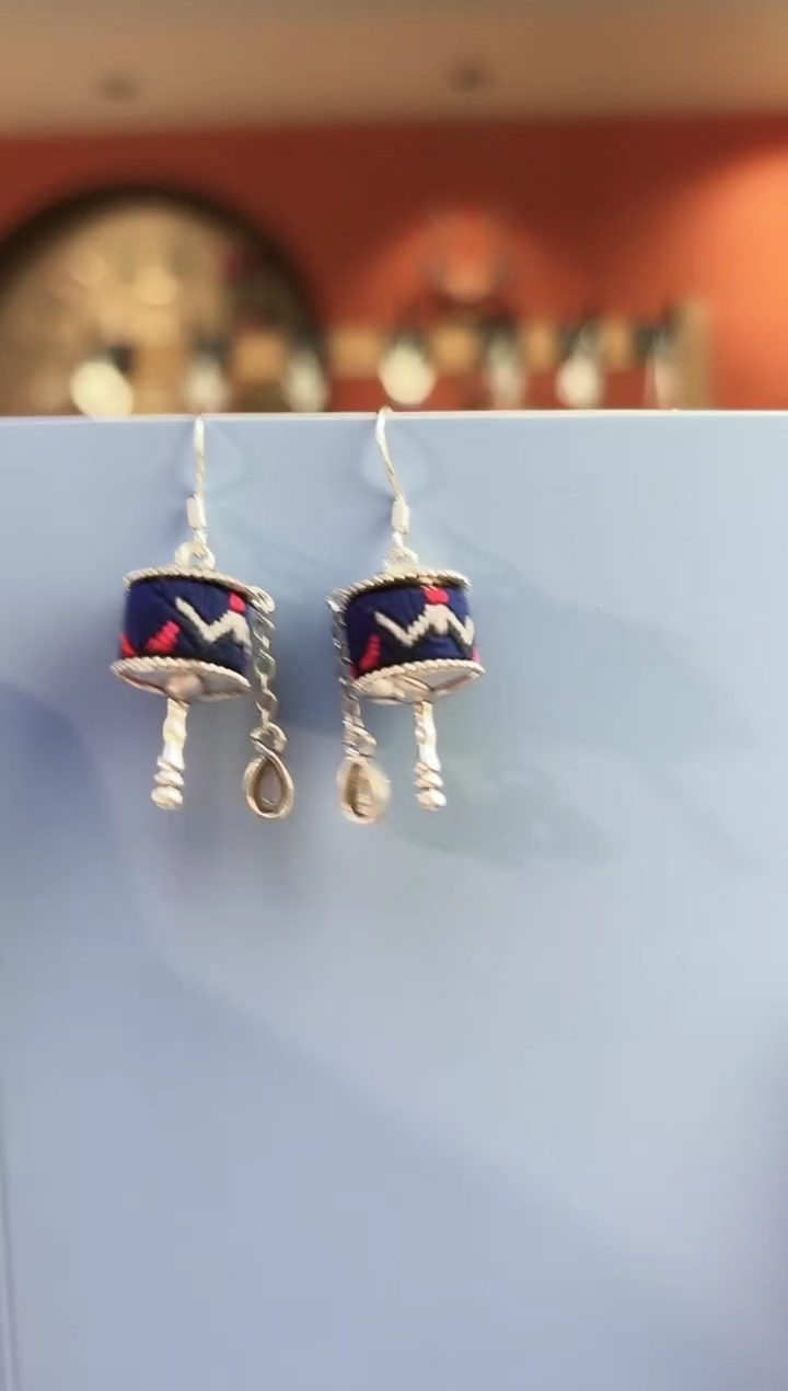 织绣非遗手工苗绣刺绣耳环26