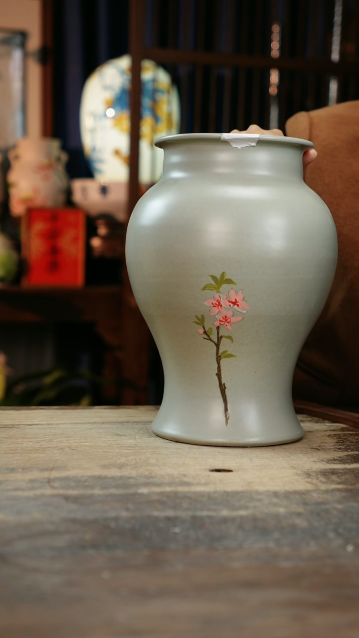 【闪购商品】瓷片景德镇纯手工釉下彩精品花瓶