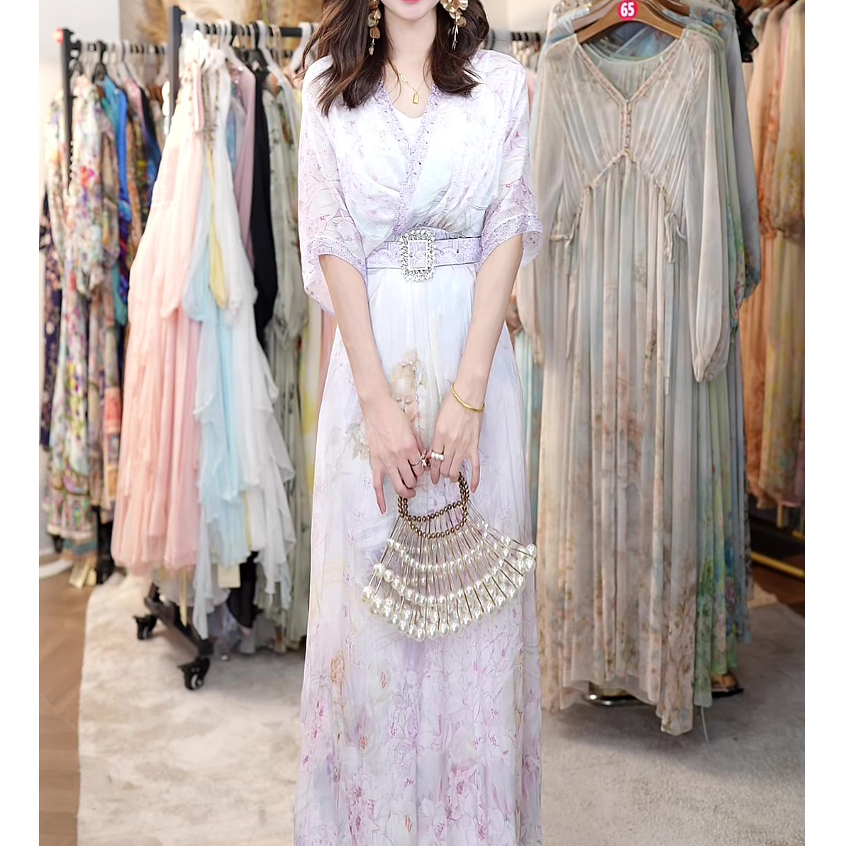 【2025-禾枫原创】重磅100桑蚕丝连衣裙HFQY25029