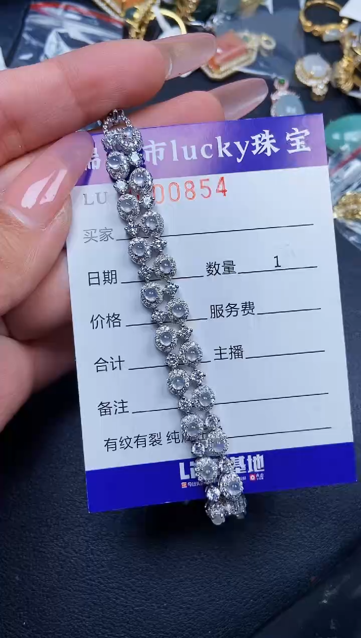 【闪购商品】翡翠颈饰银S925镶嵌0854