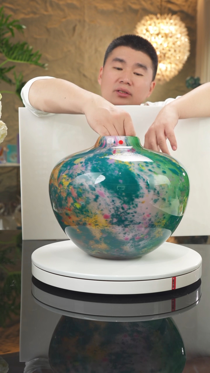 【闪购商品】瓷片设计款花瓶摆件