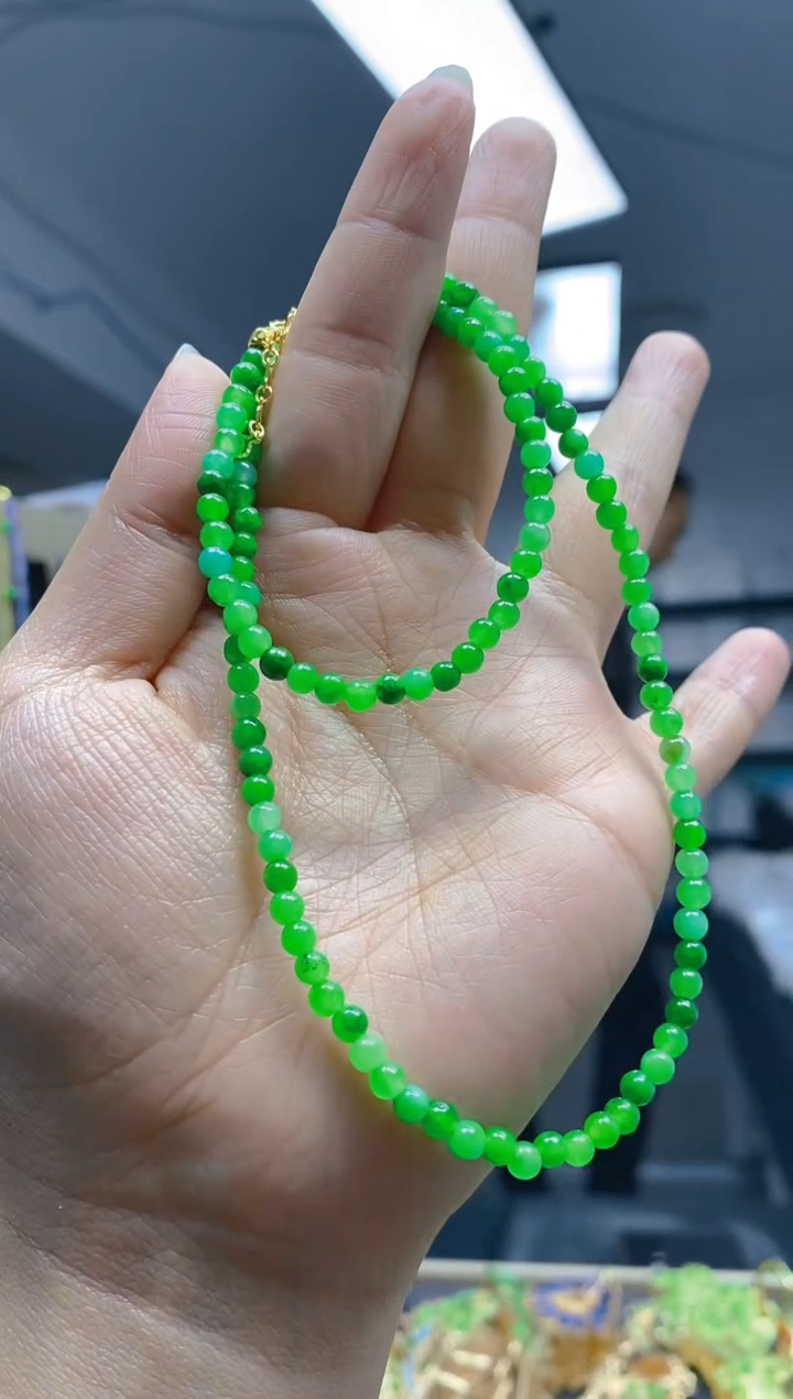 【闪购商品】翡翠耳饰合金0366翡翠锁骨链