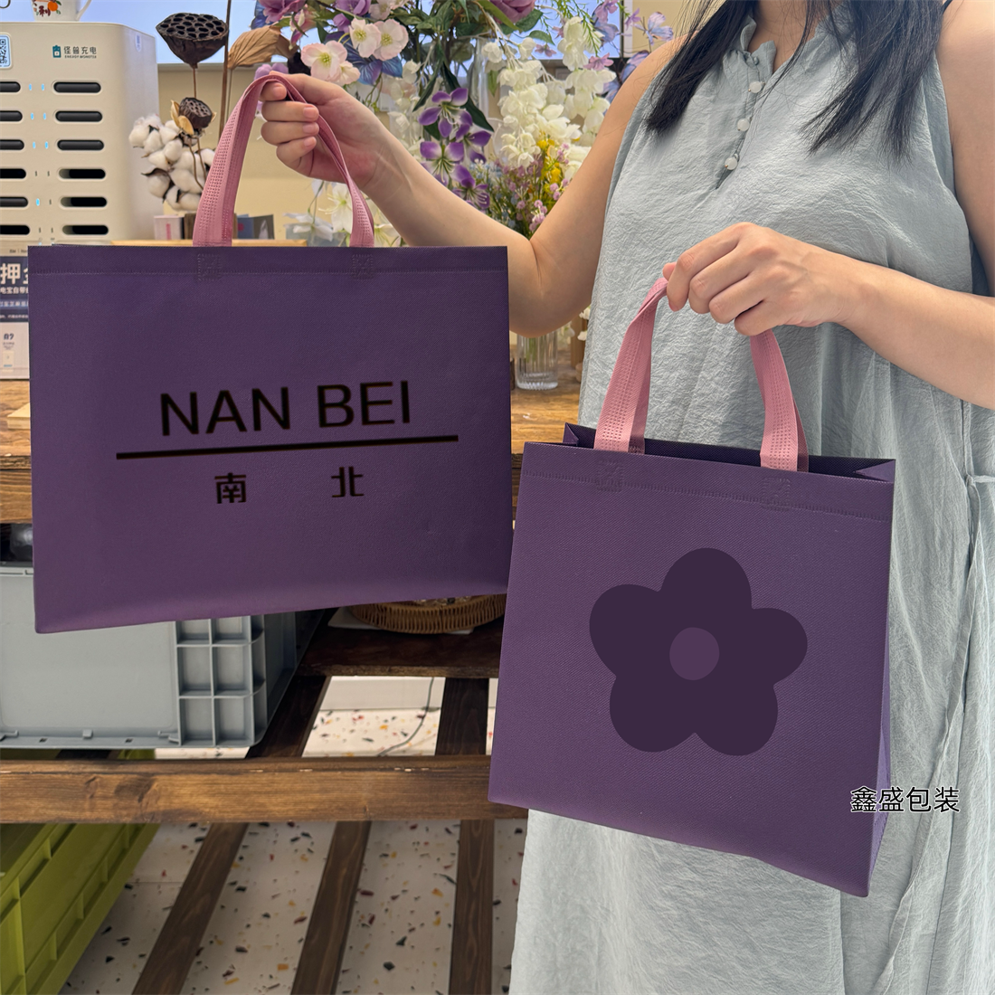 定制样品无纺布手提袋定制logo童装女装服装店袋子环保袋化妆品袋