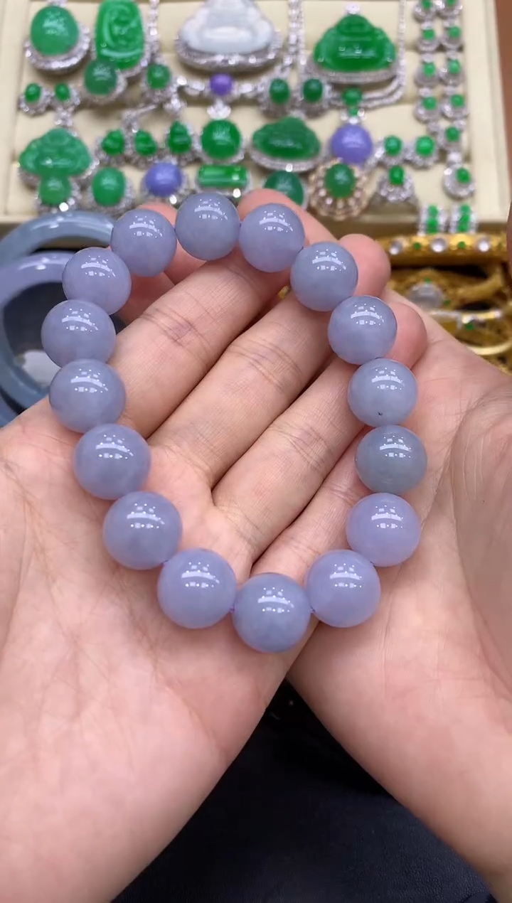 未镶嵌手串翡翠241-中国好珍宝