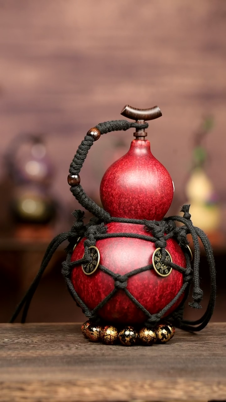 388号中药煮色  ml左右 大漆葫芦水壶/酒壶 一物一拍