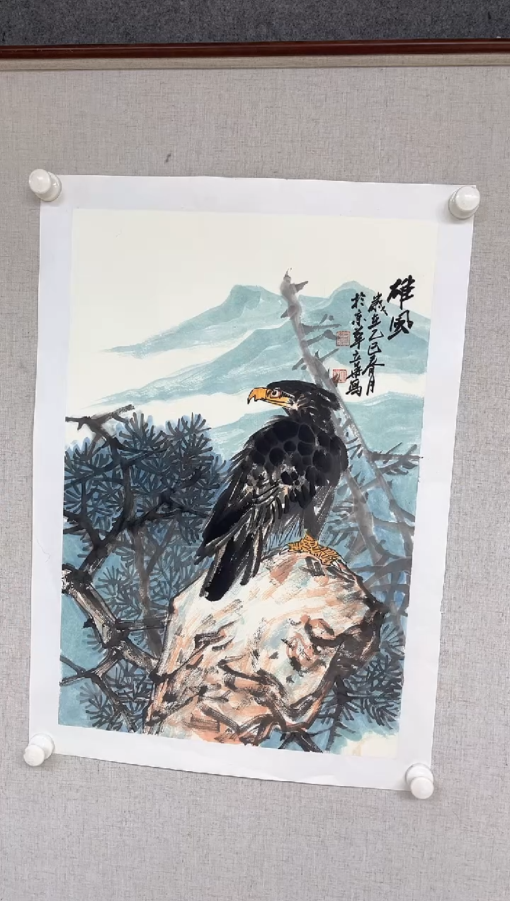 国画曹立华老师三开