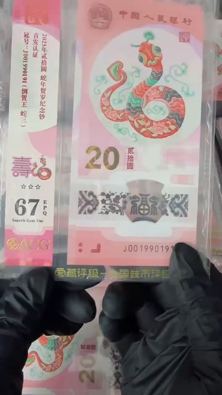 【闪购商品】2025年蛇钞单张JO01990191