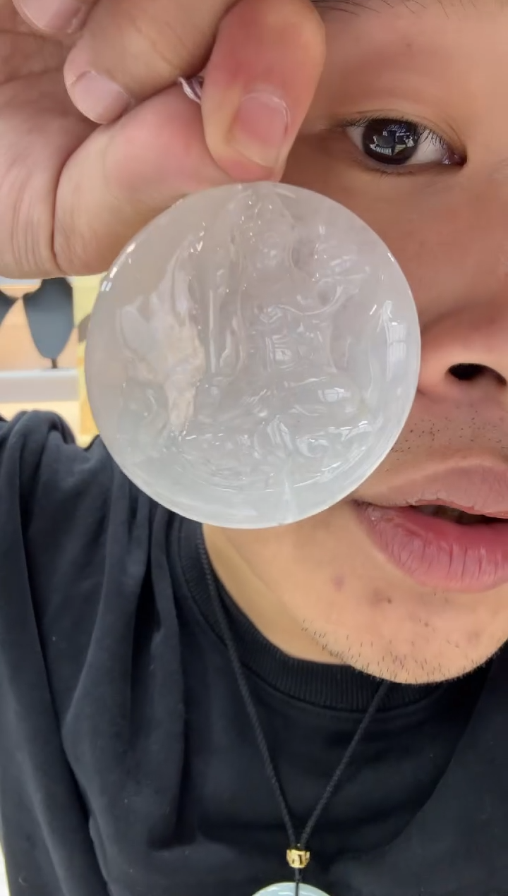 【闪购商品】翡翠颈饰未镶嵌天然翡翠A货孤品一件