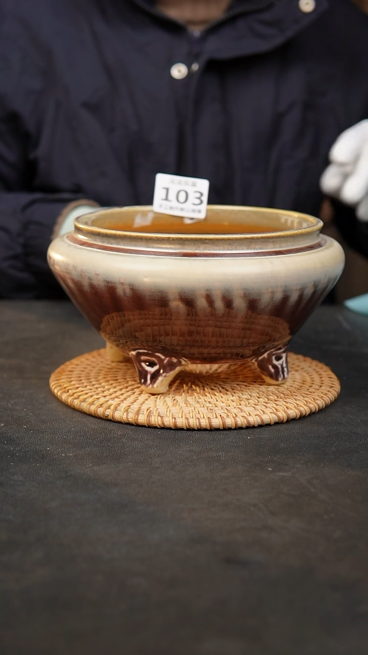 【闪购商品】瓷片泥泥陶瓷花盆  微微瑕