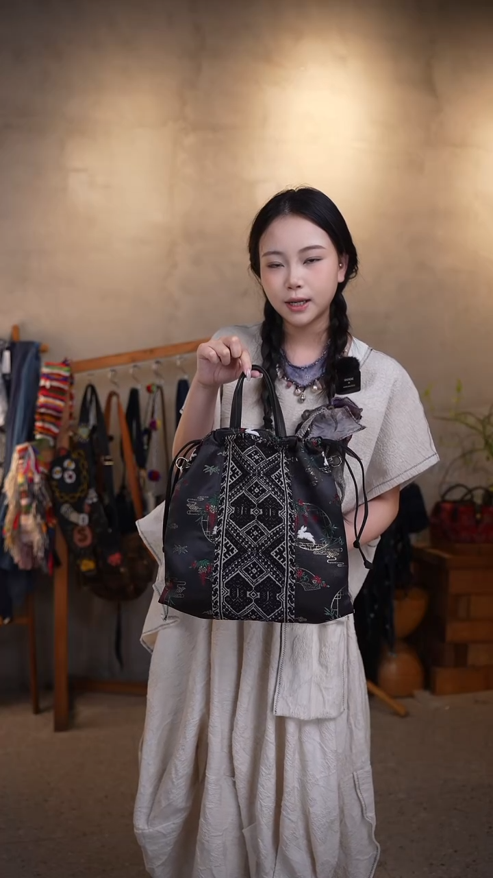 棉新款老绣 手提斜挎包
