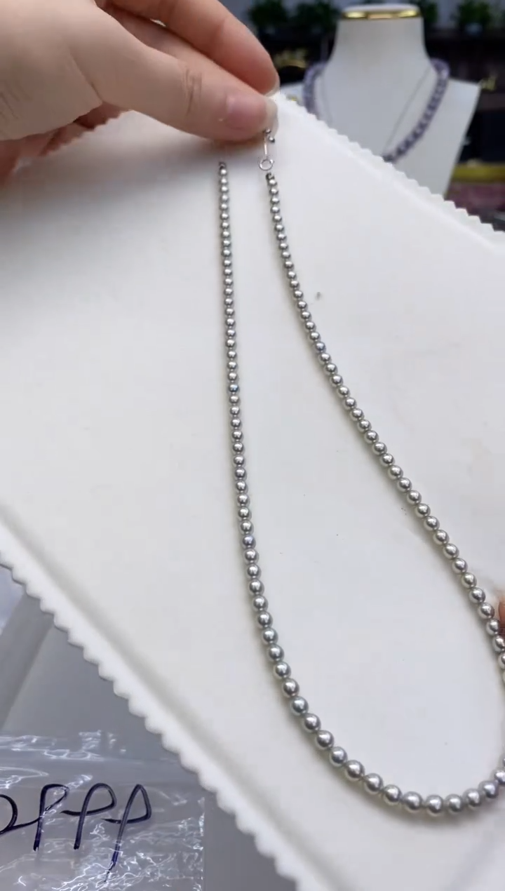 【闪购商品】海水珍珠项链未镶嵌海水项链3.5-4