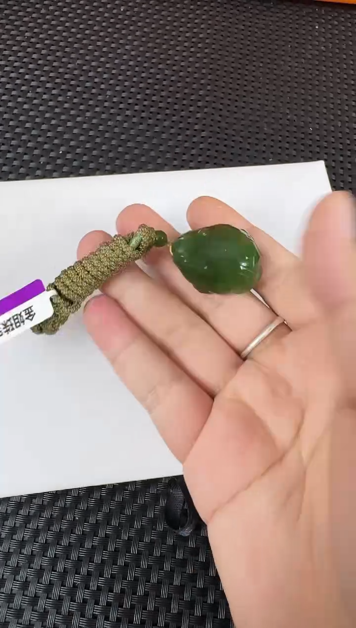 【闪购商品】和田玉（碧玉）吊坠未镶嵌呱呱来财