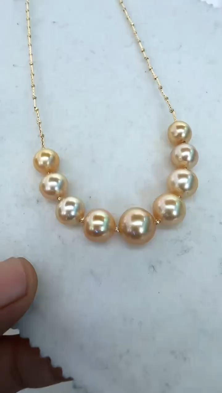 【闪购商品】海水珍珠颈饰18K金镶嵌项链