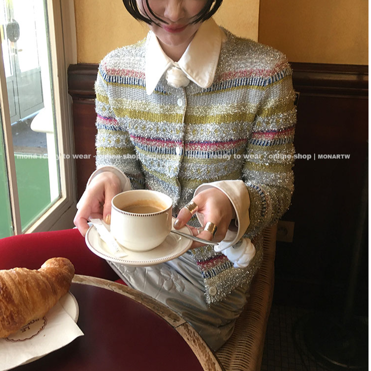 MONA 气质高级感 打底内搭开衫针织衫上衣女小个子 春秋冬新款