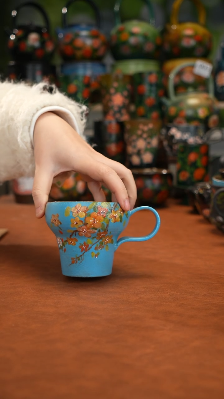 油画   釉下彩  杯子