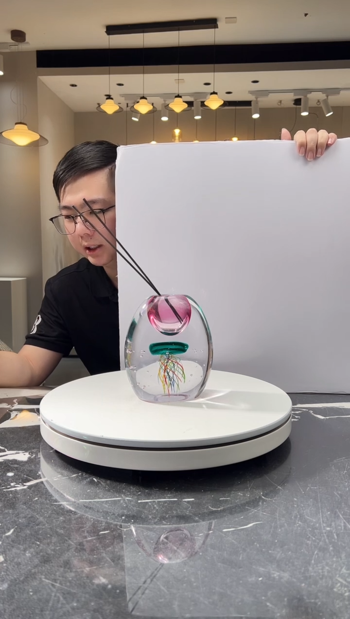 摆件巴比特美学-金红水母香薰瓶