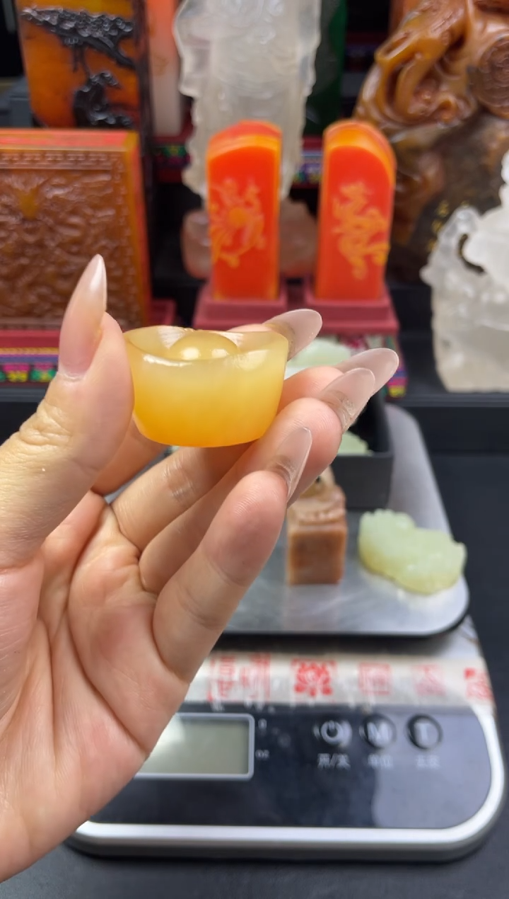 寿山石印石高山晶元宝（宁静致远）