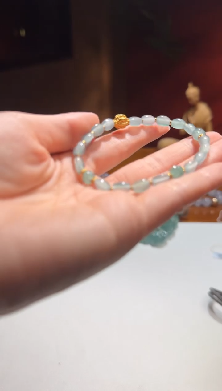 【闪购商品】翡翠颈饰未镶嵌舒雅 银珠小于0.5