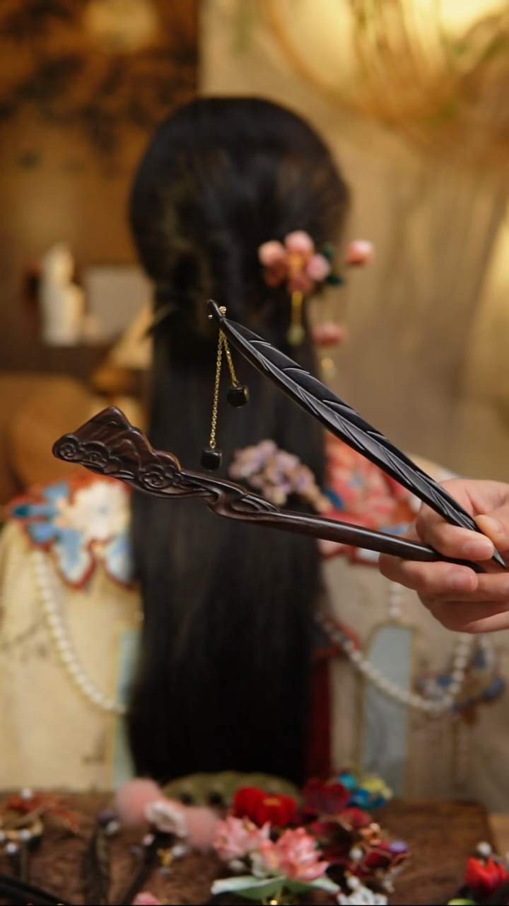 木原创设计定制组合木簪A3