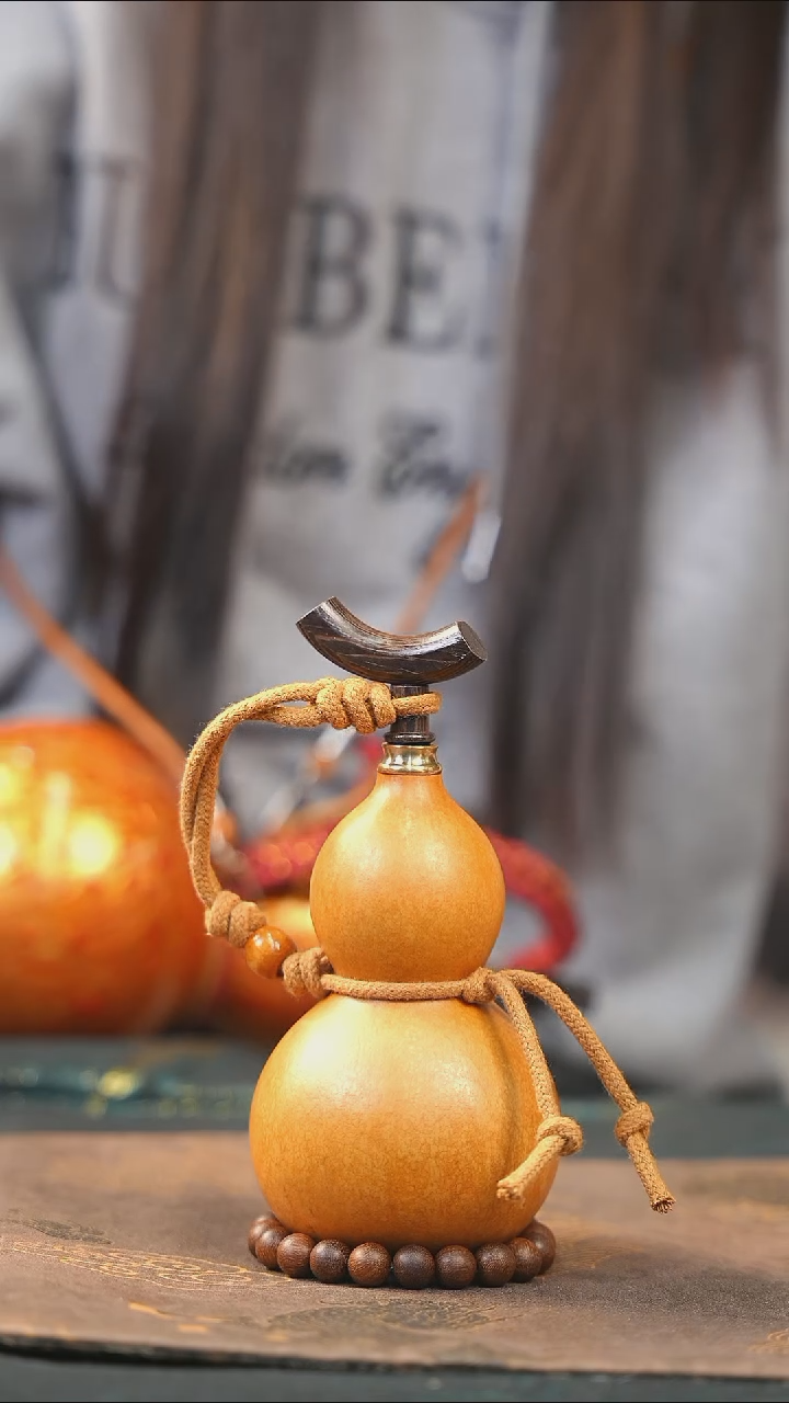 【闪购商品】XJ294大漆酒葫芦不包手串及旋转底座