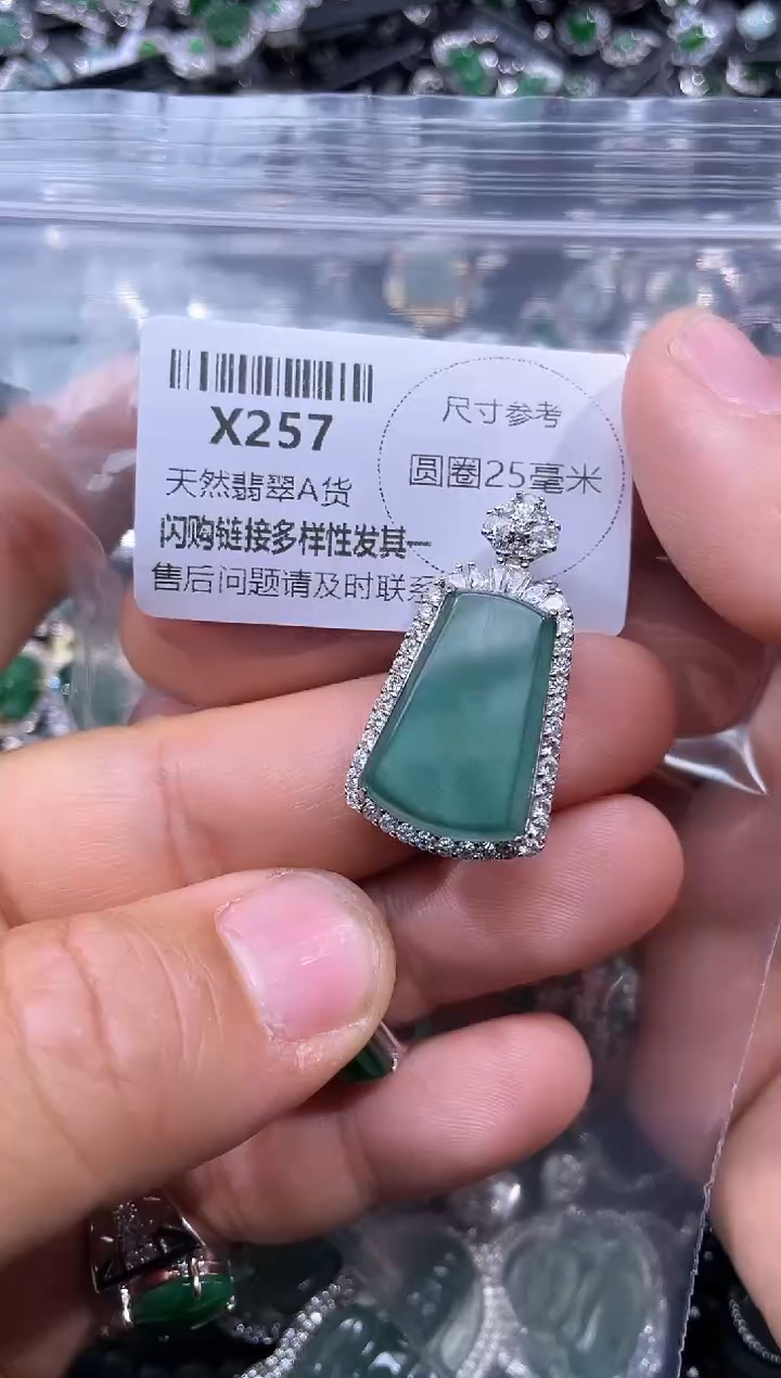 【闪购商品】翡翠颈饰未镶嵌X257吊坠