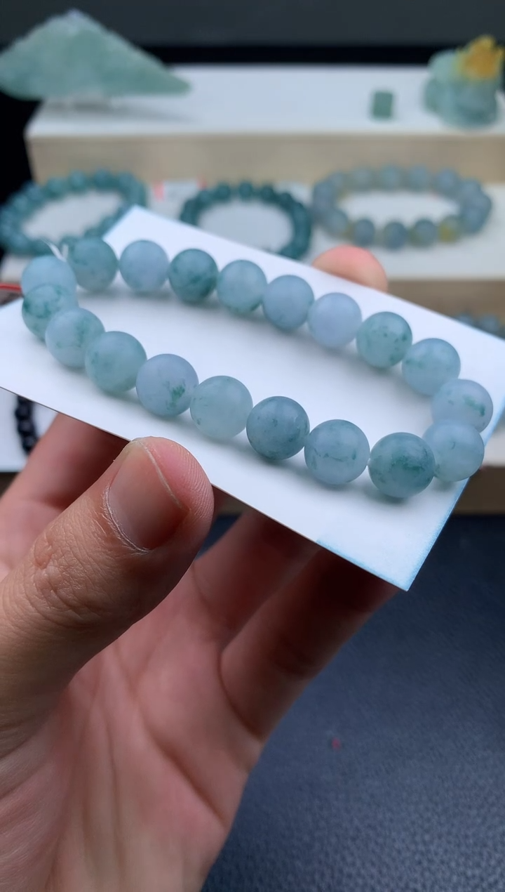 未镶嵌定制翡翠H?手串