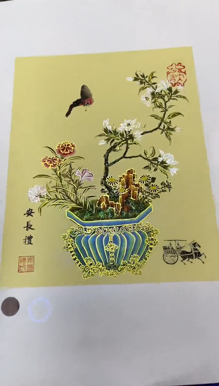 国画九霄甄选国画作品安长礼