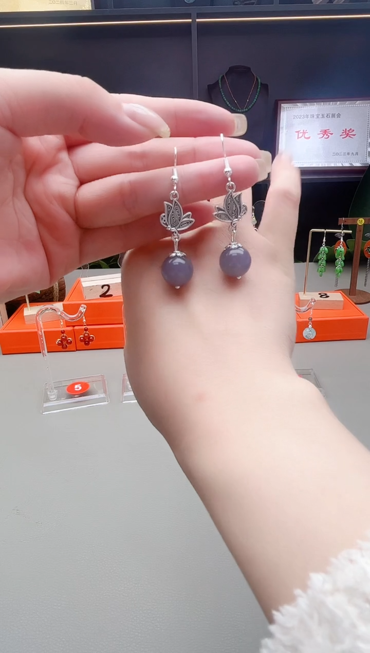 未镶嵌耳钉玛瑙/玉髓231