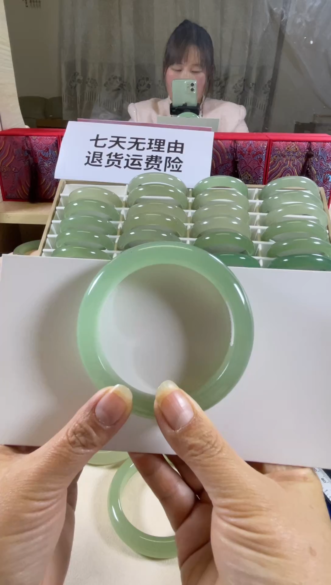 未镶嵌手镯东陵石60圈