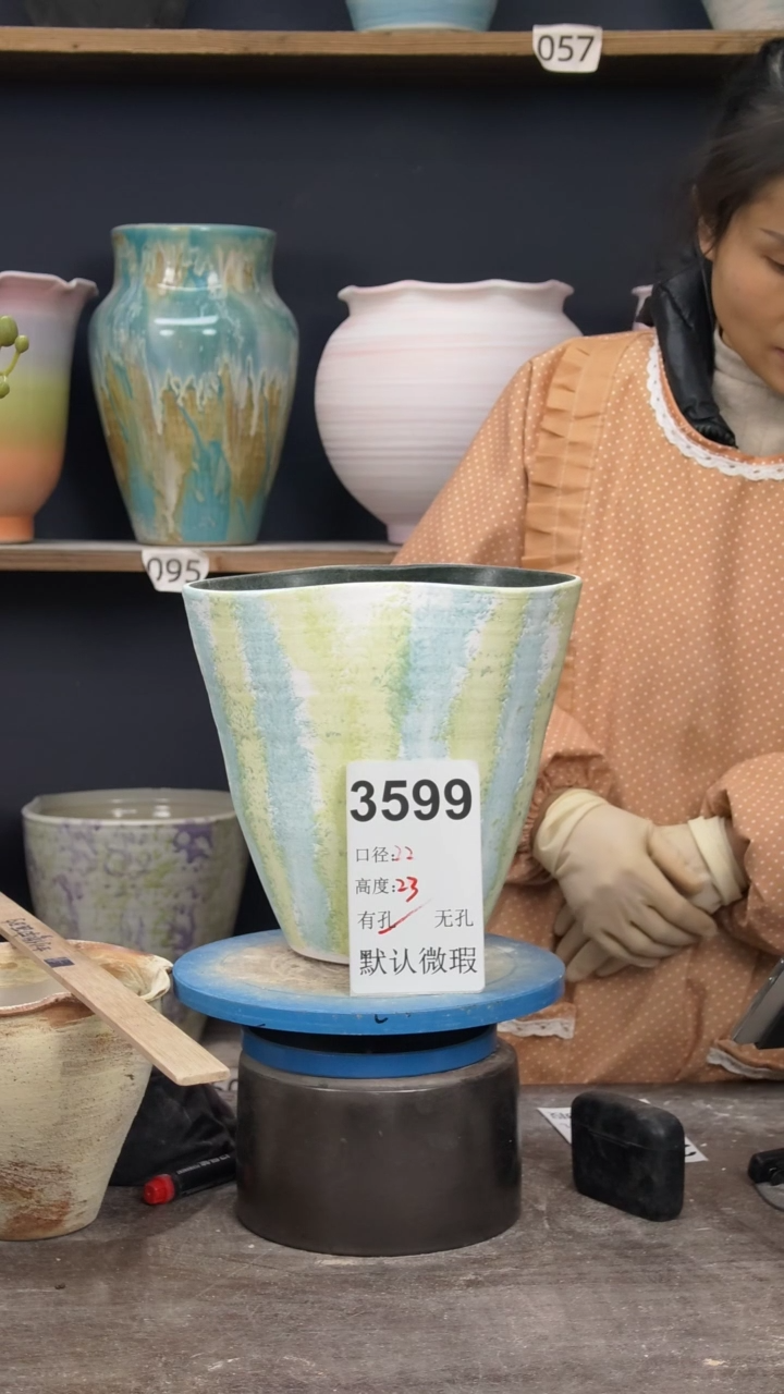 景德镇陶园花盆3599
