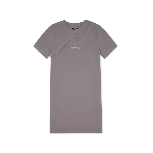 GUESS 春季女士镂空纯欲风直筒短袖连衣裙-W4PK1NK2Q40