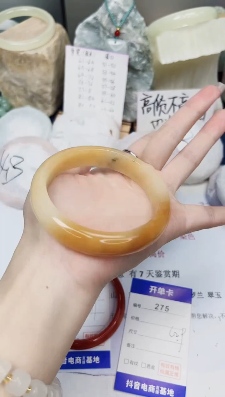 【闪购商品】石英质玉手镯未镶嵌275-财气镯-圈口62