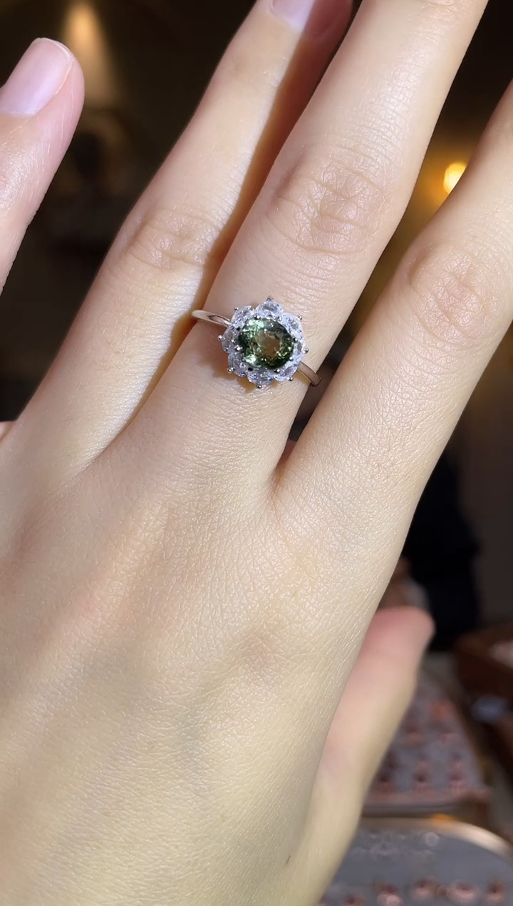 银S925镶嵌手饰碧玺手饰