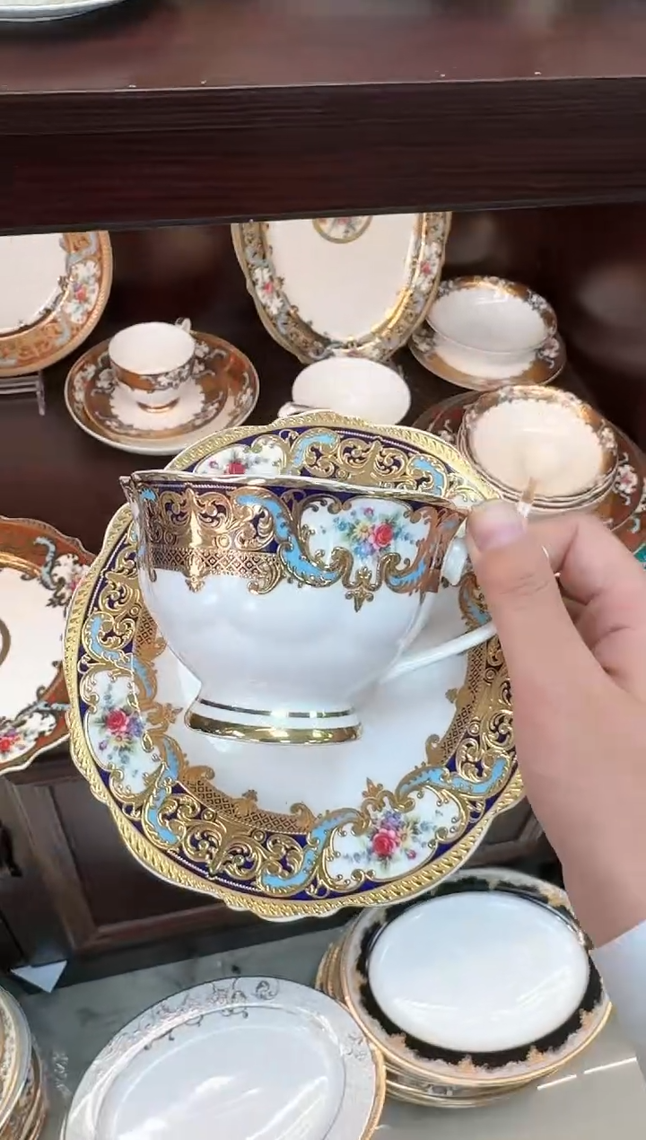 【闪购商品】瓷片2杯2碟  福利价  福利价
